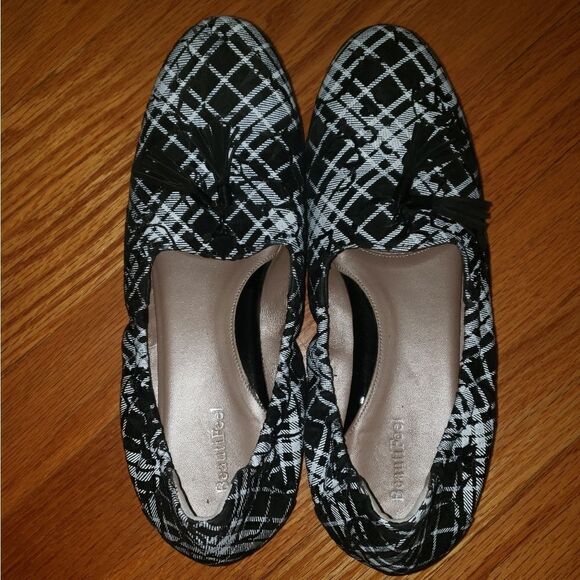 Beautifeel Black plaid flats - Picture 5 of 7